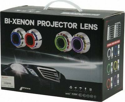 Rolinger Xenon Projector Στρογγυλοί Προβολείς Αυτοκινήτου Universal 35W 2τμχ