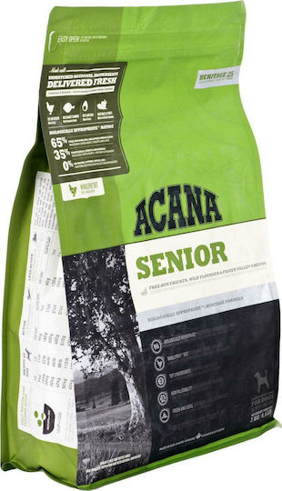 Acana Senior 2kg Ξηρά Τροφή Διαίτης, χωρίς Σιτηρά για Ηλικιωμένους Σκύλους με Κοτόπουλο και Ψάρια