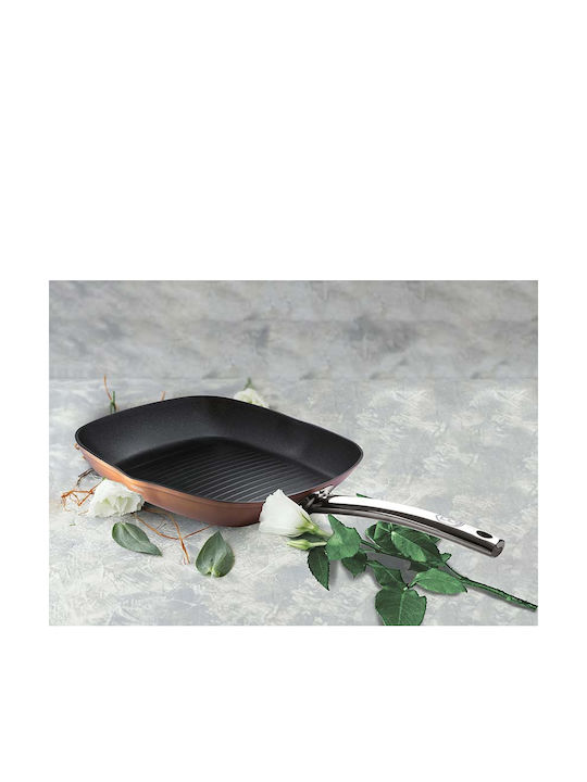 Berlinger Haus Bronze Titan Collection Grill aus Aluminium mit Antihaftbeschichtung 28cm