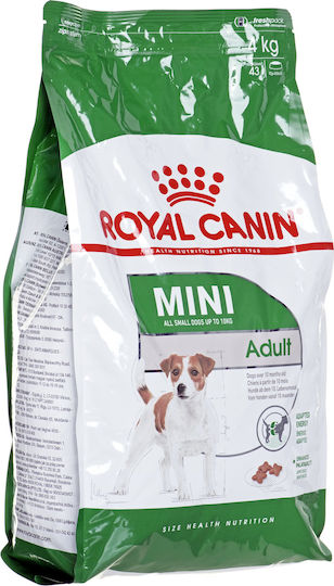 Royal Canin Mini Adult 4kg Dry Food Gluten-Free for Adult Small Breed Dogs with Poultry