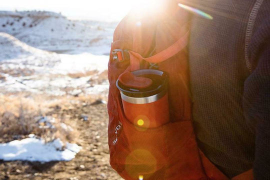 Wacaco Octaroma Lungo Travel Mug Ποτήρι Θερμός Ανοξείδωτο BPA Free 300ml Κόκκινο με Επιστόμιο