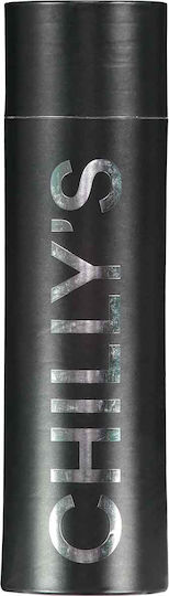 Chilly's Chrome Bottle Thermos Stainless Steel BPA Free 500ml Silver