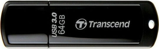 Transcend JetFlash 700 128GB USB 3.0 Stick Μαύρο