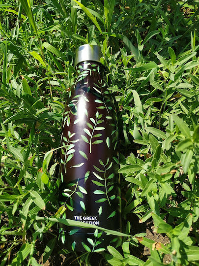 Ecolife Bottle Recyclable Bottle Thermos Stainless Steel BPA Free 500ml Olive