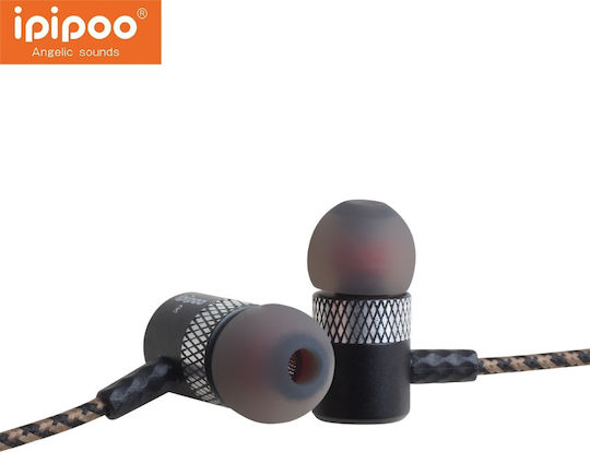 Ipipoo IL95BL In-ear Bluetooth Handsfree Ακουστικά με Αντοχή στον Ιδρώτα Μαύρα