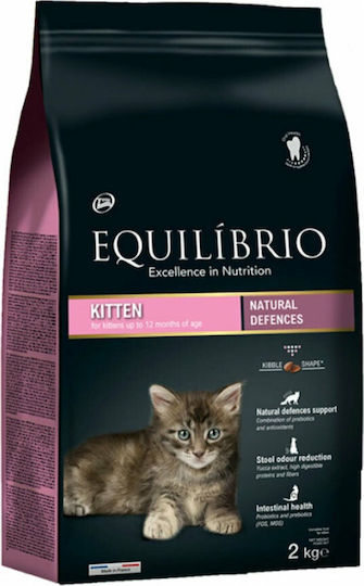 Equilibrio Kitten Indoor Ξηρά Τροφή χωρίς Γλουτένη για Ανήλικες Γάτες με Κοτόπουλο 2kg