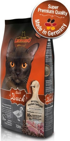 Leonardo Adult Duck Суха Храна за Възрастни Кастрирани Котки с Патица / Ориз 2кг