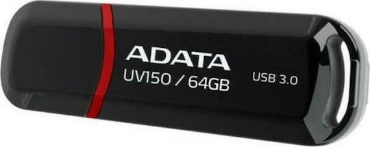 Adata DashDrive UV150 64GB USB 3.0 Stick Schwarz