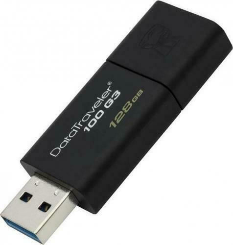 Kingston DataTraveler 100 G3 128GB USB 3.0 Stick Black