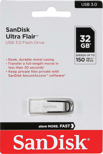 Sandisk Ultra Flair 32GB USB 3.0 Stick Black