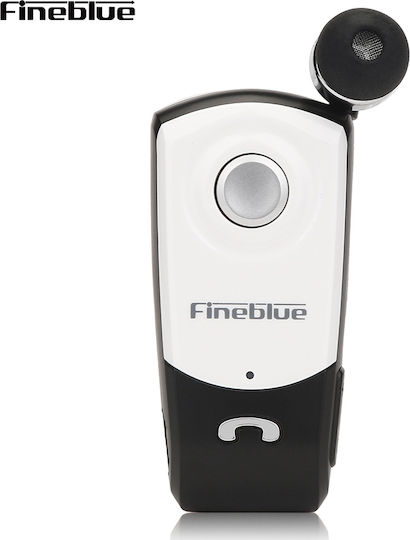 Fineblue F960 In-ear Bluetooth Handsfree Ακουστικό Πέτου Λευκό