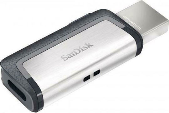 Sandisk Ultra Dual Drive 64GB USB 3.1 Stick with connection USB-A & USB-C White