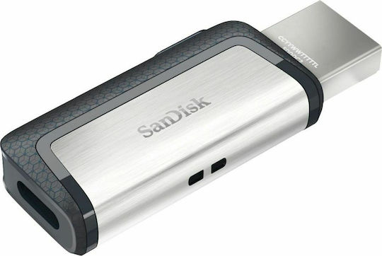 Sandisk Ultra Dual Drive 128GB USB 3.1 Стик с връзка USB-A & USB-C Бял