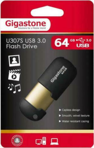 Gigastone U307S Professional Series 64GB USB 3.0 Stick Schwarz