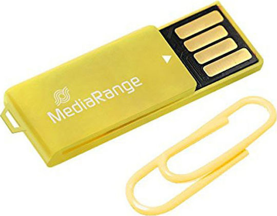 MediaRange 16ГБ USB 2.0 Стик Жълт