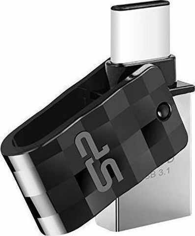 Silicon Power Mobile C31 128GB USB 3.2 Stick με σύνδεση USB-A & USB-C Μαύρο