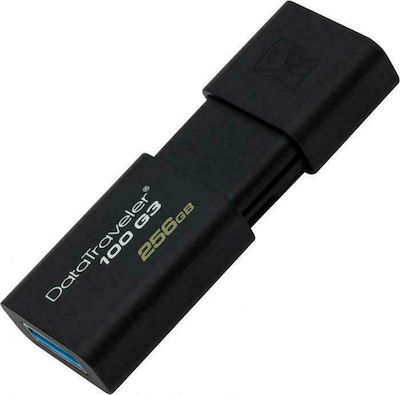 Kingston DataTraveler 100 G3 256GB USB 3.0 Stick Negru