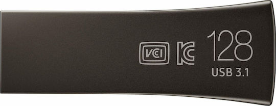 Samsung Bar Plus 128GB USB 3.1 Stick Γκρι