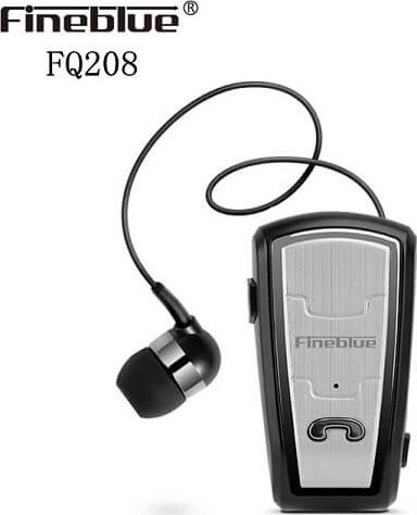 Fineblue FQ208 In-ear Bluetooth Handsfree Earphone Lapel Silver / Black
