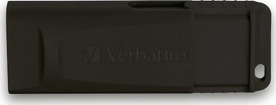 Verbatim Slider 128GB USB 2.0 Stick Μαύρο