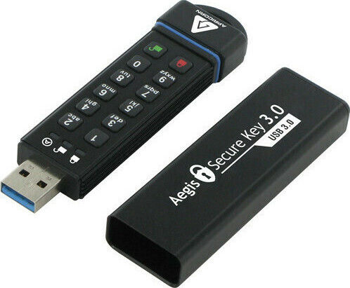 Apricorn Aegis Secure Key 240GB USB 3.0 Stick Μαύρο