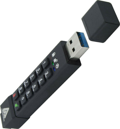Apricorn Aegis Secure Key 3z 16GB USB 3.1 Stick Μαύρο