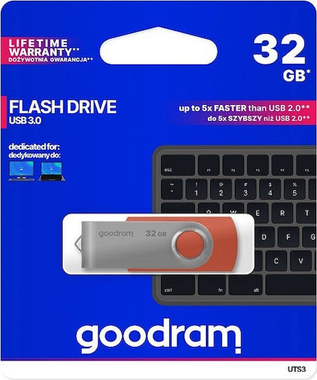 GoodRAM UTS3 32GB USB 3.0 Stick Red