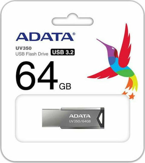 Adata UV350 64GB USB 3.2 Stick Gray