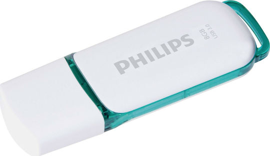 Philips Snow 8GB USB 3.1 Stick Πράσινο
