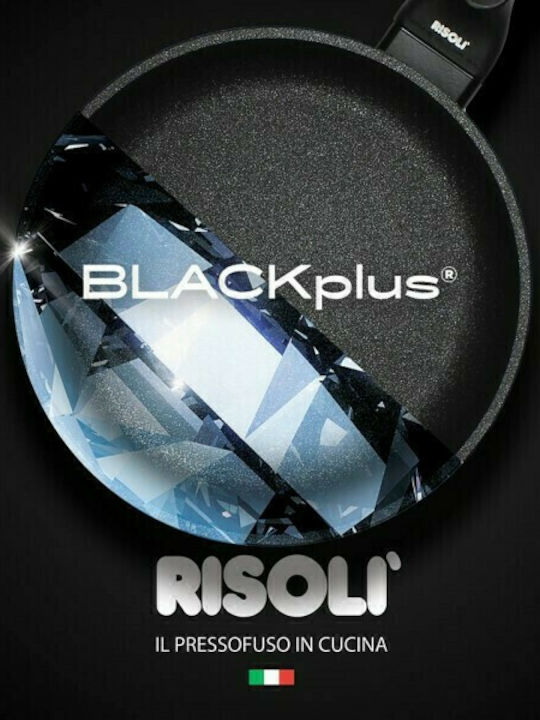 Risoli Blackplus Pan made of Cast Aluminum with Non-Stick Coating Black 28cm