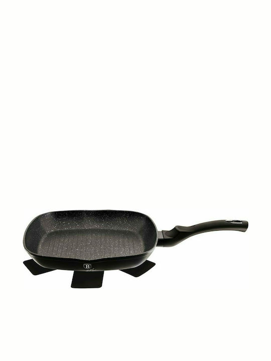 Berlinger Haus Black Silver Collection Γκριλιέρα από Αλουμίνιο με Επίστρωση από Πέτρα 28cm