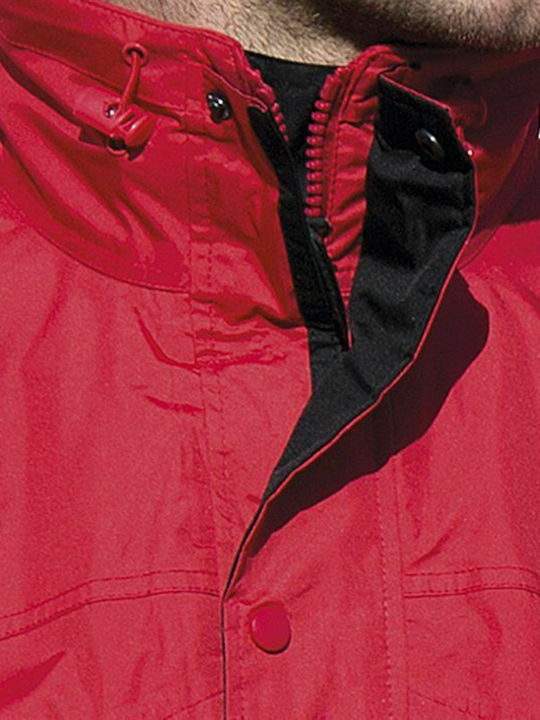 3 in 1 Winter Jacket Waterproof and Windproof Red