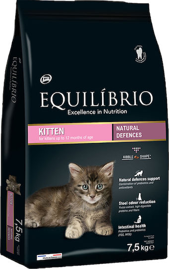 Equilibrio Kitten Indoor Суха Храна за Млади Котки с Пилешко 7.5кг
