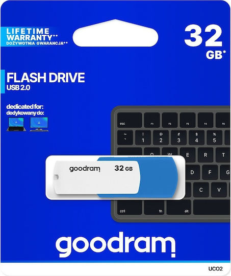 GoodRAM UCO2 32GB USB 2.0 Stick Μπλε