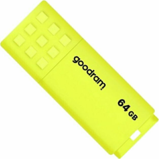 GoodRAM UME2 64GB USB 2.0 Stick Κίτρινο