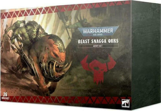 Games Workshop Warhammer 40000: Beast Snagga Orks Army Unpainted Figures 60010103001