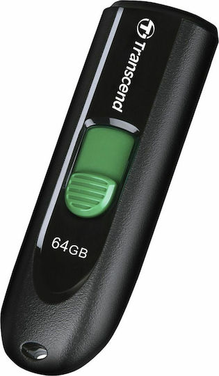 Transcend JetFlash 790C 64GB USB 3.1 Stick cu conexiune USB-C Negru