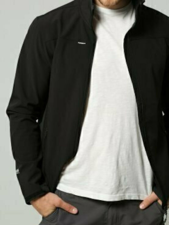 Winter Jacket Softshell Waterproof and Windproof Black