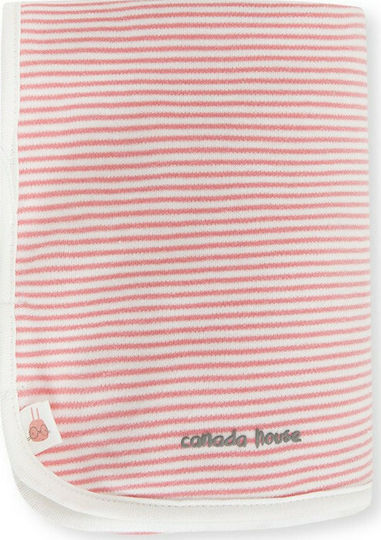 Canada House Blanket Nursery Swaddling Blankets Interlock Coral 90x90cm