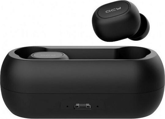 QCY T1c In-Ear Bluetooth-Freisprecheinrichtung Kopfhörer mit Ladeetui Schwarz