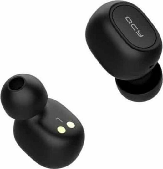 QCY T1c In-Ear Bluetooth-Freisprecheinrichtung Kopfhörer mit Ladeetui Schwarz