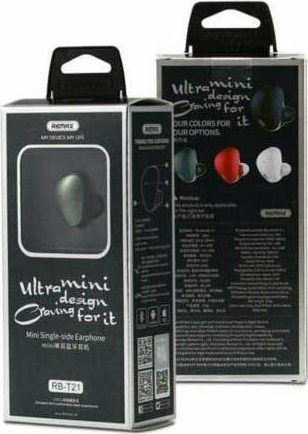 Remax RB-T21 In-ear Bluetooth Handsfree Ακουστικό Μαύρο