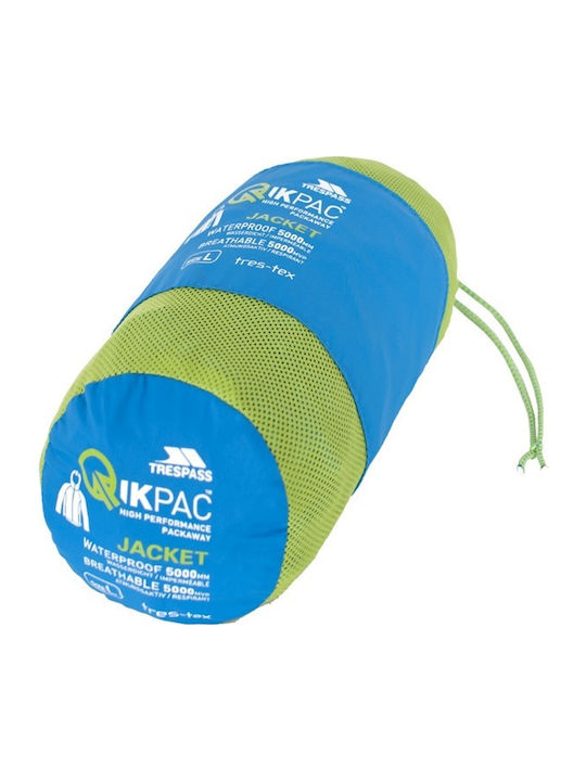 Qikpac Unisex Cobalt UAJKRAI10001 Μπουφάν Αδιάβροχο και Αντιανεμικό Μπλε