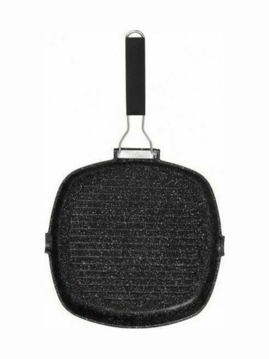 Cryspo Trio Petra Grill made of Cast Aluminum with Stone Coating 28cm