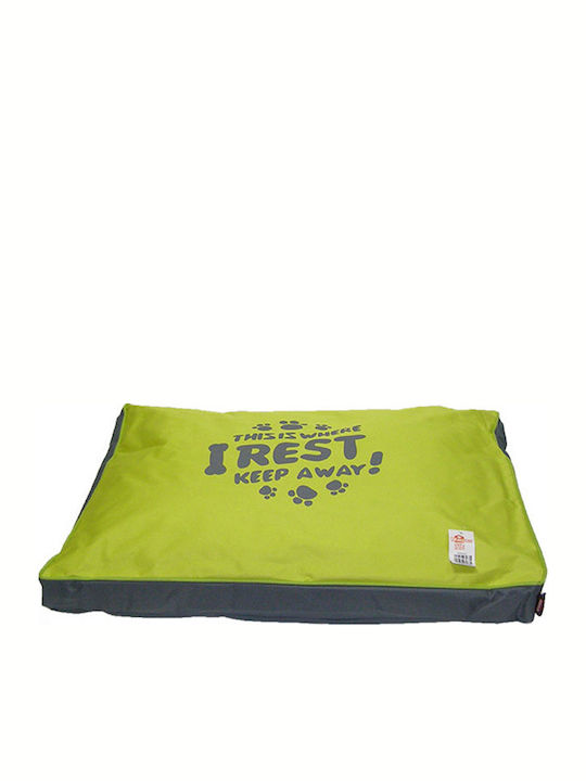 Pet Interest Indoor Mattress Dog Rectangle Green 60x45cm