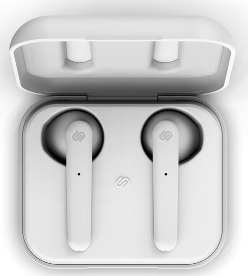 Urbanista Stockholm In-ear Bluetooth Handsfree Ακουστικά με Θήκη Φόρτισης Λευκά