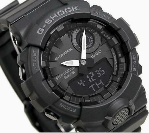 Casio GBA-800-1AER 54mm Smartwatch (Μαύρο)