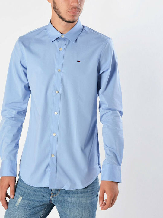 DM0DM04405 Long-sleeved Cotton Shirt Light Blue