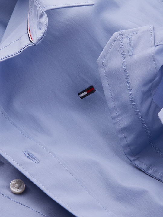 DM0DM04405 Long-sleeved Cotton Shirt Light Blue