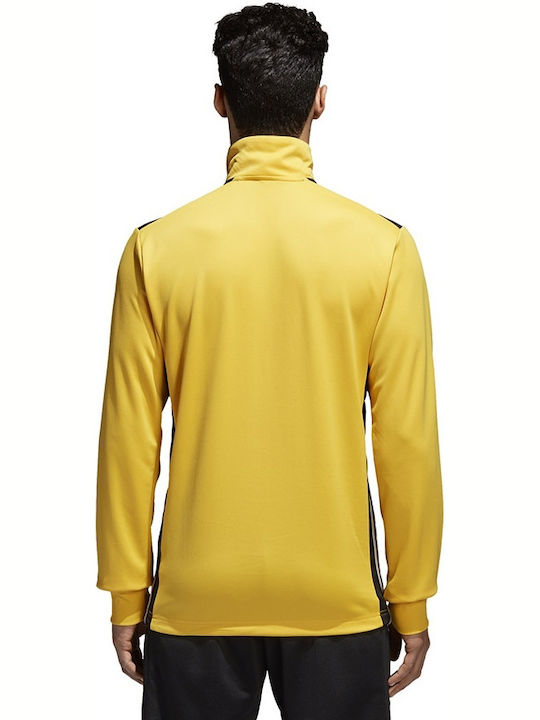 Adidas Regista 18 Men's Athletic Long Sleeve Blouse with Zipper Yellow